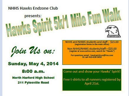Endzone Club to host Spirit Run, Fun Walk