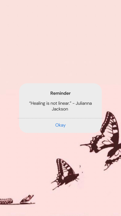 Julianna Jackson went through a lot in her break up.; The idea that “healing is not linear,” reassures Jackson that she is on the right track.
