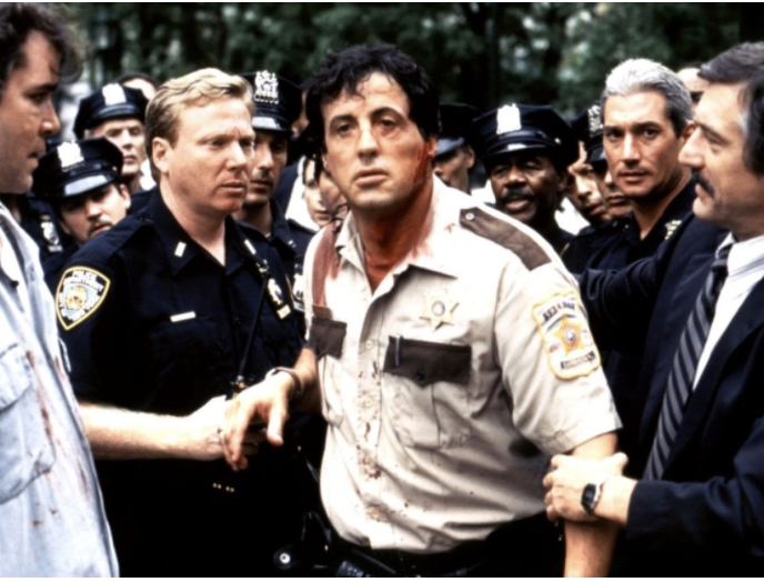 James Mangolds 1997 movie Cop Land is worth watching. The main character Frankie was played by Sylvester Stallone. 