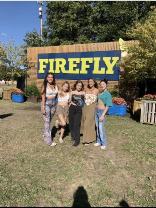 The Firefly Festival took place in September this year. North Harford students taking pictures in front of the Firefly official sign.