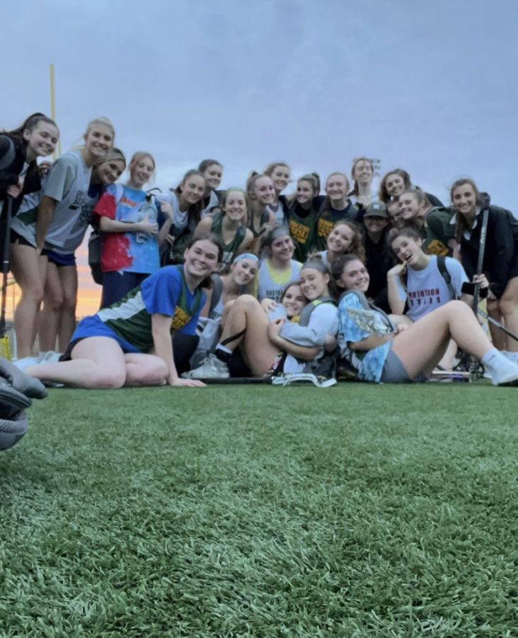 The girls lacrosse team attended their first practice.
Looking forward to the upcoming season.