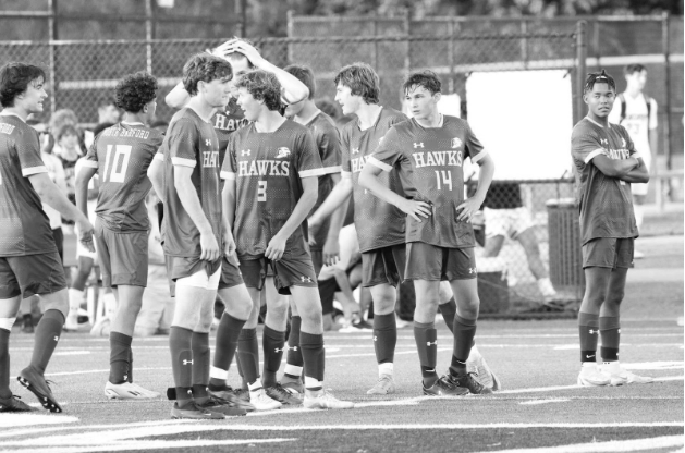 The varsity boys soccer team consists of 22 players this season, who hold a 5-2 record. Last year’s record was 15-3, with two ties.
PHOTO CREDIT: Racheal Sims
