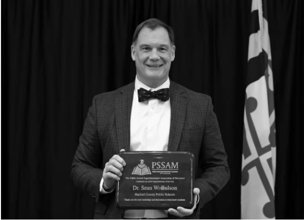 Superintendent Dr. Sean Bulson is Maryland’s Superintendent of the Year. He received the honor on November 2 at a ceremony in Ocean City, Maryland. 

