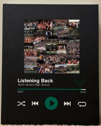 While the yearbook staff has been working tirelessly on the new book, the theme will not be revealed until a later date. However, the theme of last years book was “Listening Back”, and was inspired by the popular music app, Spotify.
PHOTO CREDIT: Emily Johnson
