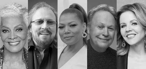 Dionne Warwick, Barry Gibb, Queen Latifah, Billy Crystal, and Renee Fleming pictured above. The show featured performances by some of the artists that have come after these recipients. 