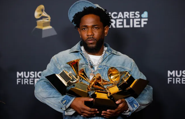 Kendrick Lamar won five Grammys in 2025, making his total wins go up to 22. Just a few days later, he went on to perform at Super Bowl LIX’s halftime show.