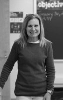 English teacher Mrs. Carla Harward in her classroom on her official last B-day. Harvard also served as a field hockey coach, as well as the advisor for yearbook staff.
