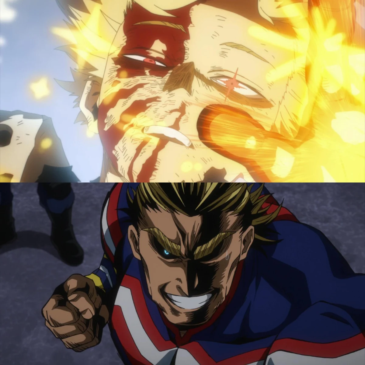 Bakugo vs. All Might